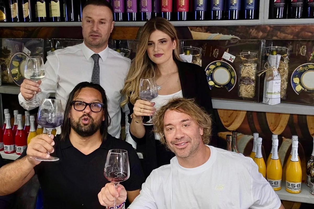 Nationalspieler feiern im „Casa del Vino“ in Rheine