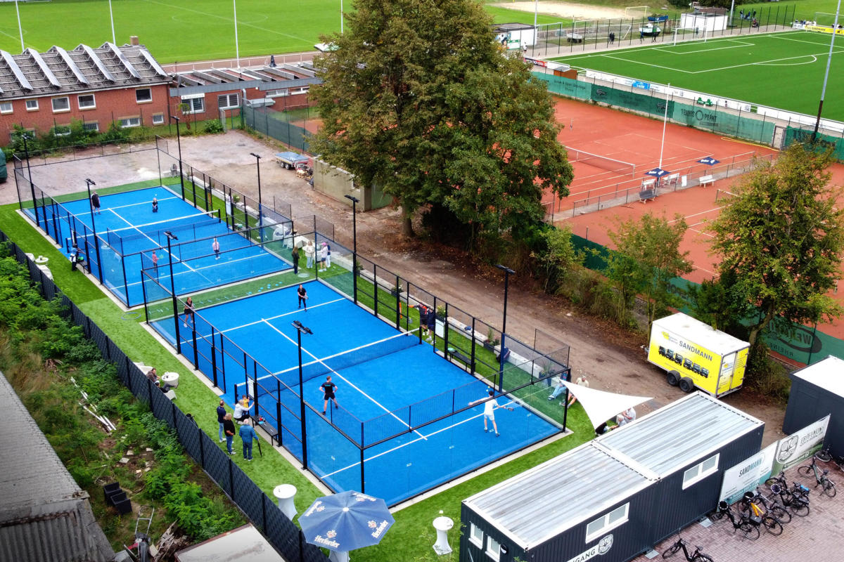 Ein Padel-Traum in Blau und Grün