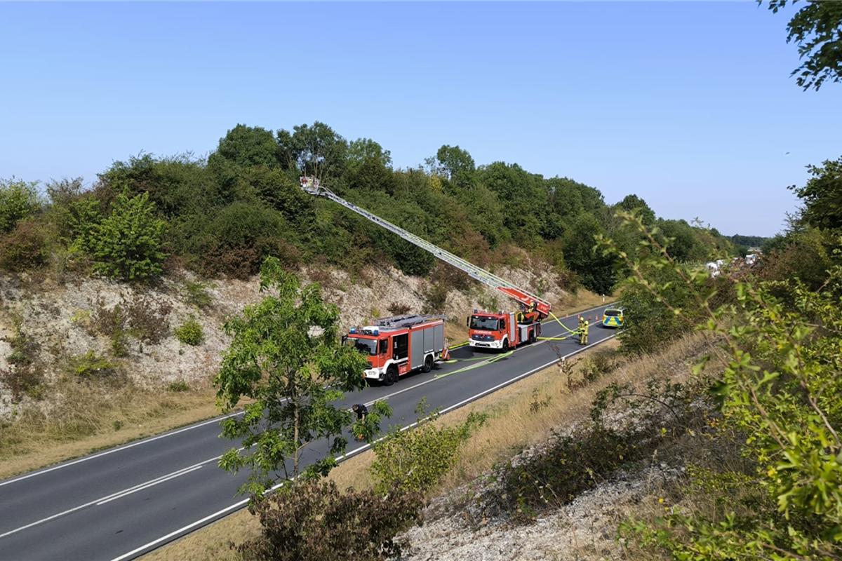B70: Sperrung wegen Brand