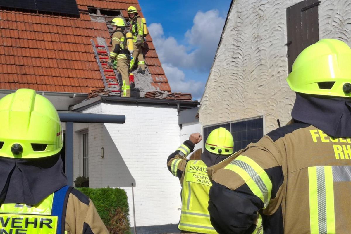 Dachstuhlbrand in Mesum