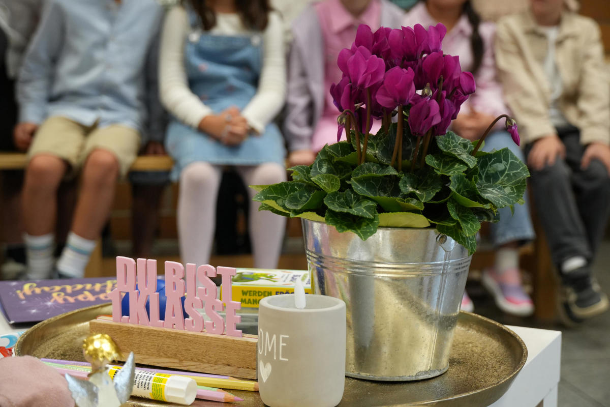 Die i-Dötzchen an ihrem ersten Schultag