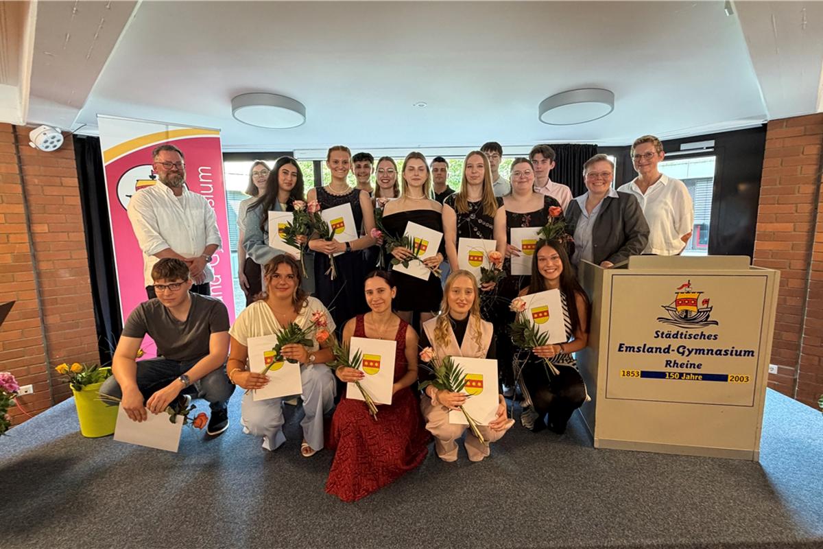 The smallest graduating class at Emsland Gymnasium