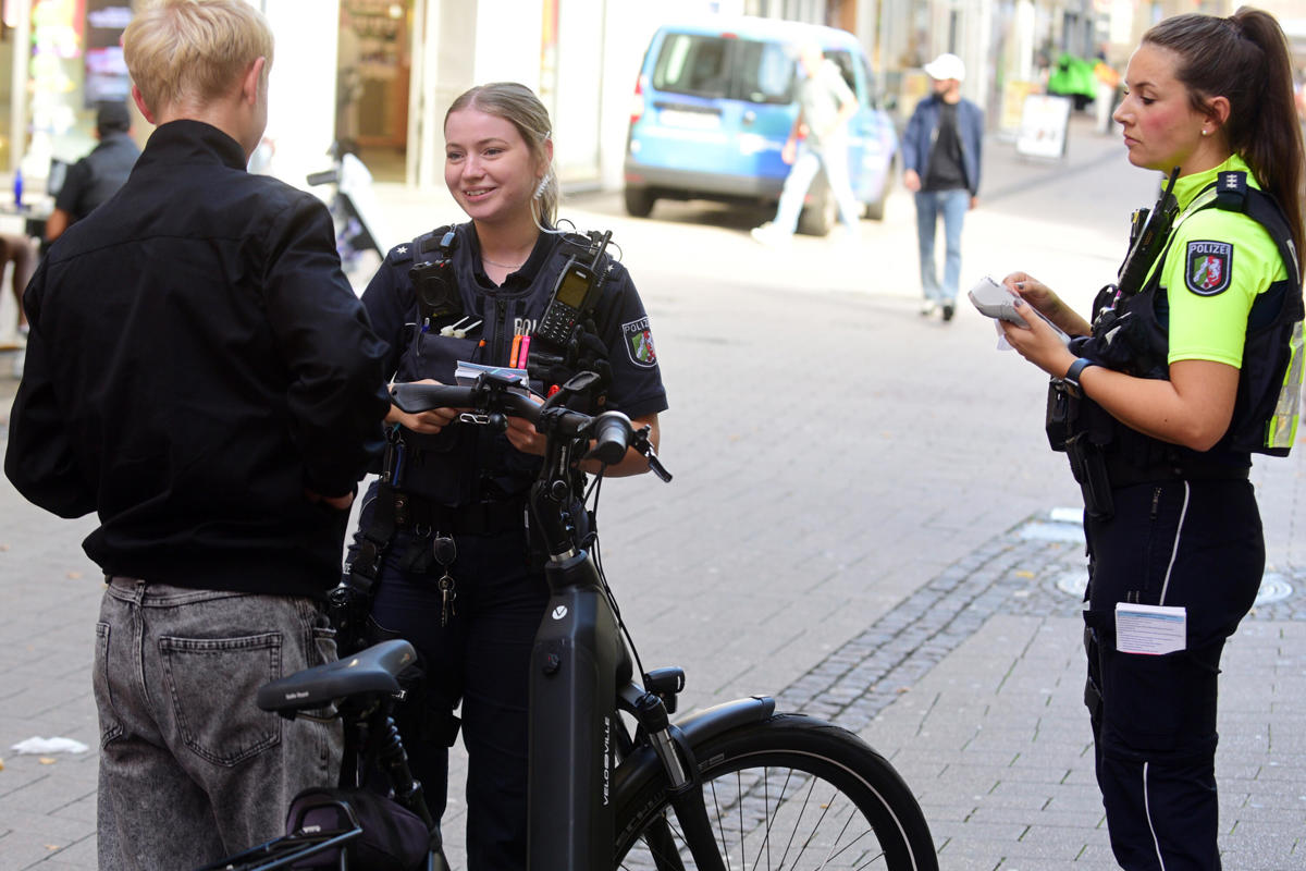 158 warnings in Rheine city center